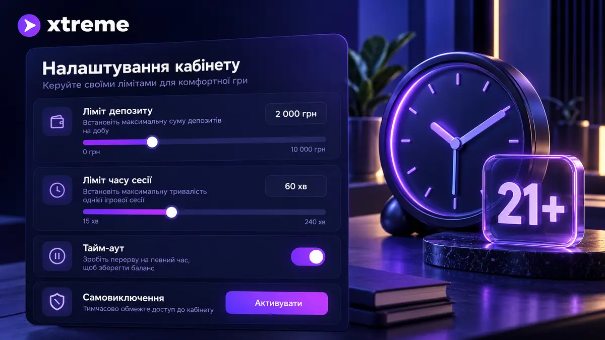 Інструменти відповідальної гри екстрім казино з лімітами